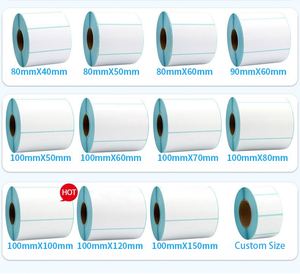 Etiquetas de papel autoadhesivas en rollo rectangular, imprimibles, para uso comercial, con núcleo de 3 pulgadas de diámetro. - Product Image 3