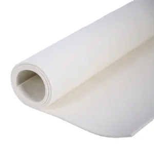 Nhà Máy Tùy Chỉnh 3Mm 6Mm 10Mm Dày 100% Nén Len Vải Ngành Công Nghiệp Cảm Thấy Cừu Len Trắng Cảm Thấy Cho Con Dấu Chống Cháy - Product Image 1