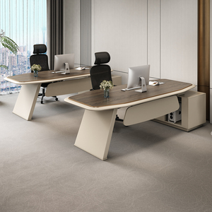Escritorio Moderno de Lujo Elegante de Madera Estación de Trabajo Muebles de Oficina Diseño para Jefe Gran Escritorio Ejecutivo - Product Image 5