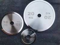 Plaques de musculation professionnelles en acier chromé miroir calibré SK Precision, haute densité, pour la musculation en salle de sport