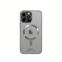 Étui DAM en TPU+PC électroplaqué métallique pour 13 Pro Max avec anneau magnétique