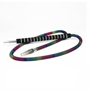 สายสูบบุหรี่ชิชาแบบใช้แล้วทิ้ง อุปกรณ์เสริมสำหรับสูบบุหรี่ สายสูบชิชาแบบขายส่ง ด้ามจับอะลูมิเนียม ท่อพลาสติก - Product Image 4