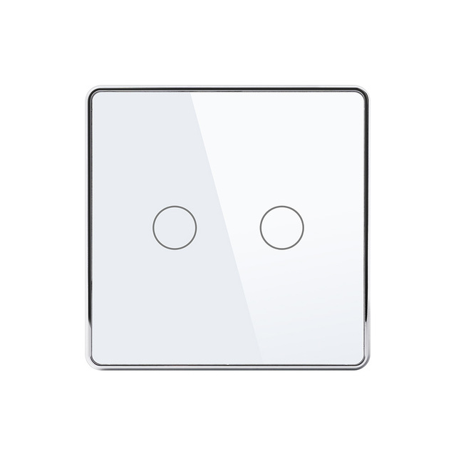 Wireless Zigbee Remote Touch Scene Switch Zigbee 3.0 2.5D Glass Smart Life Tuya Smart Life Battery Inside Certified Wall Switch