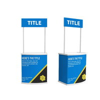 Comptoirs promotionnels portables et pliables en plastique pour salons professionnels et expositions