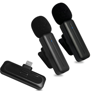 Chuyên nghiệp không dây ve áo microphone lavalier <span class=keywords><strong>mic</strong></span> cho Facebook dòng sống & phỏng vấn tương thích Android iPhone <span class=keywords><strong>PC</strong></span> máy ảnh - Product Image 4