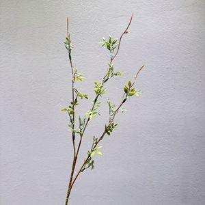 Branches d'herbe artificielle Meng Jie 30cm-100cm en silicone vert pour vase, fleurs pour décor de studio photo et aménagement paysager - Product Image 4