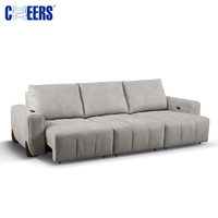 MANWAH CHEERS Canapé-lit électrique moderne avec télécommande sans fil en tissu imperméable pour meubles de salon de luxe