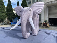 Modèle d'éléphant gonflable, zoo, parc d'attractions, cirque, décoration publicitaire
