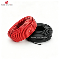 Câble solaire de haute qualité 1500V rouge ou noir, conducteur en cuivre toronné, isolation PVC, gaine XLPE