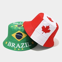 Chapeau Bob 2026 Broderie Drapeau National Unisexe Protection Solaire Extérieure Souvenir Événement Match de Football Logo Personnalisé