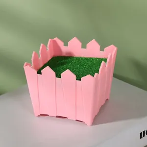 Eleganti <span class=keywords><strong>Vasi</strong></span> in <span class=keywords><strong>Plastica</strong></span> con Schiuma e Velluto, Perfetti per Composizioni Floreali in Miniatura e per la Casa - Product Image 4
