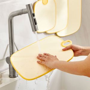 Double Sided Food Grade Chopping Boards with Handle Hook Hole Garlic Grater Non Slip Board for Meat Vegetables Fruits Fish - Product Image 5