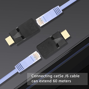 Âm thanh video thiết bị <span class=keywords><strong>HDMI</strong></span> để RJ45 60m <span class=keywords><strong>Extender</strong></span> <span class=keywords><strong>Cat</strong></span> <span class=keywords><strong>5e</strong></span> <span class=keywords><strong>Cat</strong></span> <span class=keywords><strong>6</strong></span> cáp <span class=keywords><strong>HDMI</strong></span> <span class=keywords><strong>Extender</strong></span> 60m với Loại C sạc cáp - Product Image 2