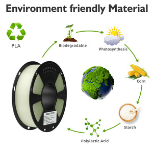Geeetech <span class=keywords><strong>3D</strong></span> In Ấn Vật Liệu 1Kg 1 Spool Sáng PLA <span class=keywords><strong>Filament</strong></span> Phát Sáng Trong Bóng Tối PLA Màu Xanh Lá Cây 1.75Mm <span class=keywords><strong>3D</strong></span> Máy In <span class=keywords><strong>Filament</strong></span> - Product Image 4