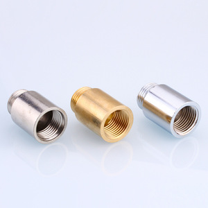 Raccordi per Tubi Cromati, Connettori Maschio Dritti in Ottone Galvanizzato, Raccordi Sanitari per Tubazioni - Product Image 6