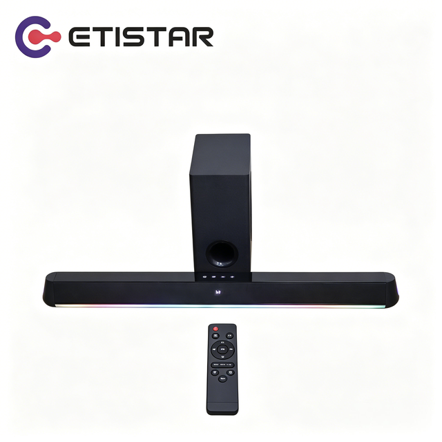 2.1ch Soundbar Wireless Subwoofer RGB Lighting Immersive 3D Surround Sound Deepbass Stereo Home Theater for Systems 5