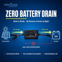 Wasserdichter MPPT Solar-Laderegler 10A 12V LED-Anzeige Auto GEL AGM LFP Lithium-Batterie-Regler für Wohnmobile, Boote, Marine Maxsolar