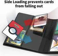 Premium 4 Pocket Karten Ordner halter Doppelseitiges Baseball Card Binder Album für Pokemon Yugioh, MTG, TCG, Fußball