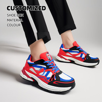 Personnalisez vos propres chaussures de sport de basketball pour femmes et hommes, avec empeigne en mesh respirant, lacets, pour l'hiver.