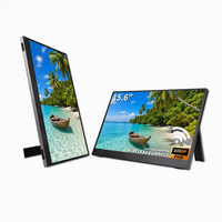 Moniteur portable sans fil 15,6 pouces 1920x1080 IPS HDR 60Hz Type-C avec double haut-parleur et support intégré pour Switch, PS5, ordinateur portable, téléphone