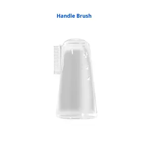 Cepillo de dientes moderno de plástico y goma para mascotas con pasta de dientes para perros y gatos, limpieza de dientes orales, eliminación de placa, solución para <span class=keywords><strong>mal</strong></span> <span class=keywords><strong>aliento</strong></span> - Product Image 4