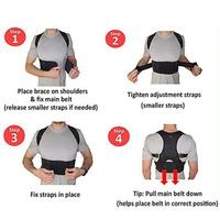 Ceinture orthopédique de soutien du dos, orthèse de Posture correcte, 10 aimants, correcteur de Posture magnétique