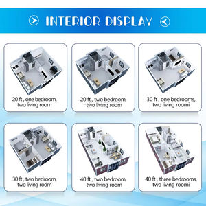 Maison conteneur <span class=keywords><strong>pliable</strong></span> à construction rapide, chambre de vacances préfabriquée avec salle de bain, maison préfabriquée 20ft 40ft, maison mobile - Product Image 5