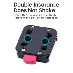 Haute qualité KC12 en alliage d'aluminium plaque de dégagement rapide bouton V support de batterie marque personnalisable moule privé supports pratiques - Product Image 4