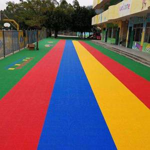 Tapis de sol antidérapant assemblé extérieur pour jardin d'enfants - Product Image 3