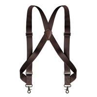 Bretelles pour hommes en gros, modèle X-Back, avec 2 crochets latéraux en laiton antique, élastiques et réglables, accessoires vestimentaires