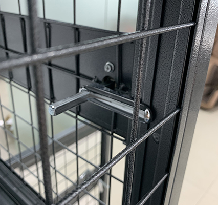 スチール商用ロッカーワイヤーメッシュ壁収納セキュリティケージ