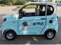 Nuevo Auto Eléctrico Chino de 4 Ruedas y 4 Asientos, Mini Auto Eléctrico para Personas Mayores