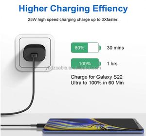 <b>USB</b>-C Super Fast Charging Wall Charger 25W PD Charger Adapter with Type-C <b>Cable</b> for Samsung Galaxy S22 Ultra/S22+/S21 - Product Image 3