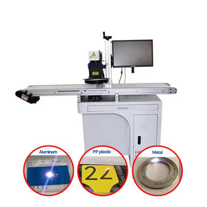 Machine de marquage laser de bureau 20W 30W 50W 60W 100W, machine de marquage laser volante pour gravure de logo sur verre et boîtes en papier - Product Image 3