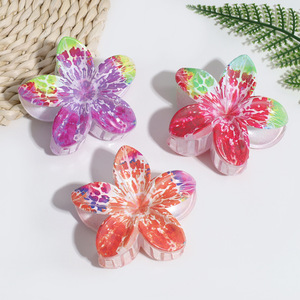 Nuevo caliente todo Mori fresco creativo gradiente <span class=keywords><strong>color</strong></span> lirio agarre clip moda dulce pinza para el <span class=keywords><strong>cabello</strong></span> accesorios para el <span class=keywords><strong>cabello</strong></span> - Product Image 4