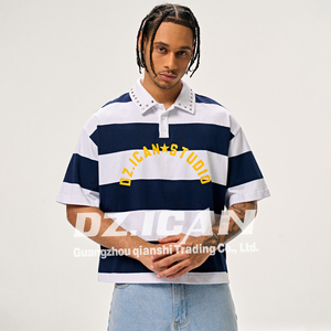 MAKITAPE Novedades: Camiseta Polo Oversize de Manga Corta con Solapa Estampada, 100% Algodón, Personalizable para Hombre - Product Image 2