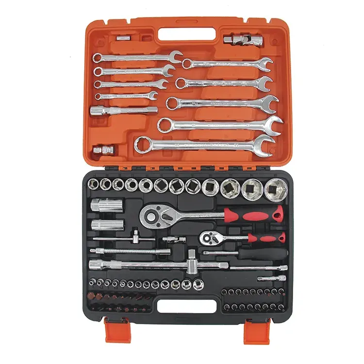 Hot Koop 82 Stuks Ratel Dopsleutel Gereedschapset Hardware Tools Kit Voor Auto Reparatie