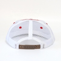 Gorra de Béisbol Personalizada con Logotipo, Diseño Desestructurado de 5 Paneles, Parche Bordado, Visera Plana, Malla, Cierre a Presión, Rayas, Estilo Camionero