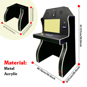 Borne d'arcade universelle QIQU à écran horizontal de 19 pouces, multi-jeu, avec châssis métallique pour laverie automatique et station-service - Product Image 5
