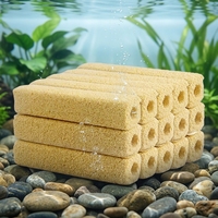 Blocs filtrants carrés en céramique pour aquarium, médias biologiques écologiques pour bassin d'eau salée, aquarium et filtration de l'eau.