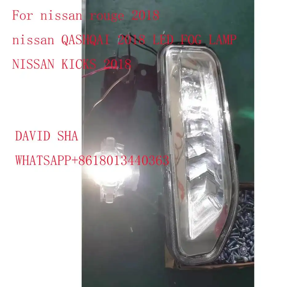 Xe Sương Mù Đèn Đèn Sương Mù Ánh Sáng LED Cho Nissan Rogue Thể Thao X-Trail Đá Qashqai 2017 2018 2019 2020