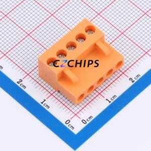 MXHT396K-3.96-05P-OE01-Cu-S-A Plug-in Terminal Block P=3.96mm Connector Screw Fixing 1x5P 3.96mm Orange - Product Image 1