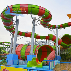 Piscine commerciale large Offre Spéciale Aqua Park, toboggan aquatique Python pour jeu familial pour équipement de station et parc d'aventure - Product Image 2