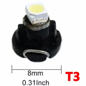 DC12V 1SMD 5050 1210 3528 LED טריז לוח מחוונים הנורה dron iii רכב LED מחוונים אורות מכשיר אוטומטי רכב רכב T3 t4.2 T4.7 LED