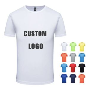 Camiseta de manga corta de algodón 100% para hombre, personalizable, Color caramelo, secado rápido, absorción de sudor, cuello en blanco de gran tamaño impreso - Product Image 2