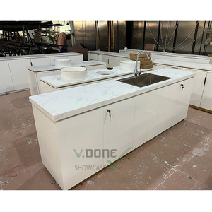 Tienda de cosméticos de madera de lujo personalizada, muebles para el cuidado de la piel, diseño de decoración de interiores, vitrina de maquillaje - Product Image 3