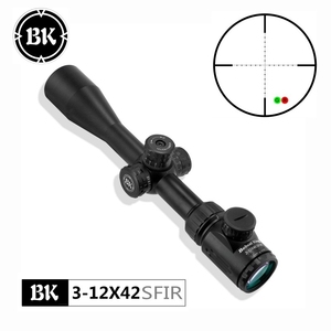 HD 3-12X42 SFIR 사냥 범위 빨간색과 녹색 빛 전술 광학 시력 충격 방지/방수/안개 방지 3 배 배율 25.4MM - Product Image 2
