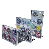 Cadre photo en acrylique personnalisé à 3 couches avec motif cercle, impression UV/sérigraphie décorative