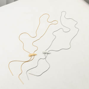 Collar <span class=keywords><strong>de</strong></span> suéter <span class=keywords><strong>de</strong></span> aniversario con diseño <span class=keywords><strong>de</strong></span> mariposa chapado en oro <span class=keywords><strong>de</strong></span> acero inoxidable con <span class=keywords><strong>cadena</strong></span> larga, joyería <span class=keywords><strong>de</strong></span> gran venta <span class=keywords><strong>de</strong></span> invierno - Product Image 4