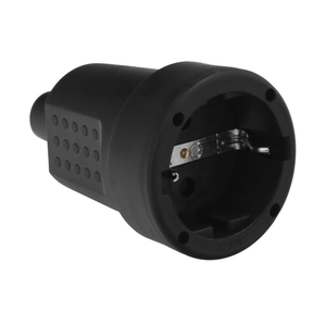 Base di messa a terra in gomma 4/4,8 mm. Nero (Industriale) - Product Image 1
